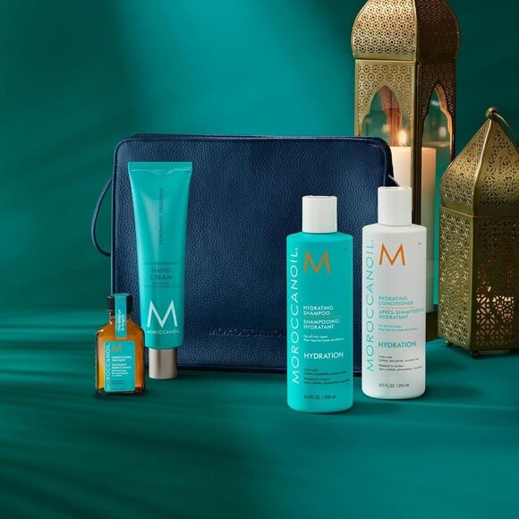 Moroccanoil Luminous Wonders Hydration Gift Set Shampoo Conditioner Oil & Cream